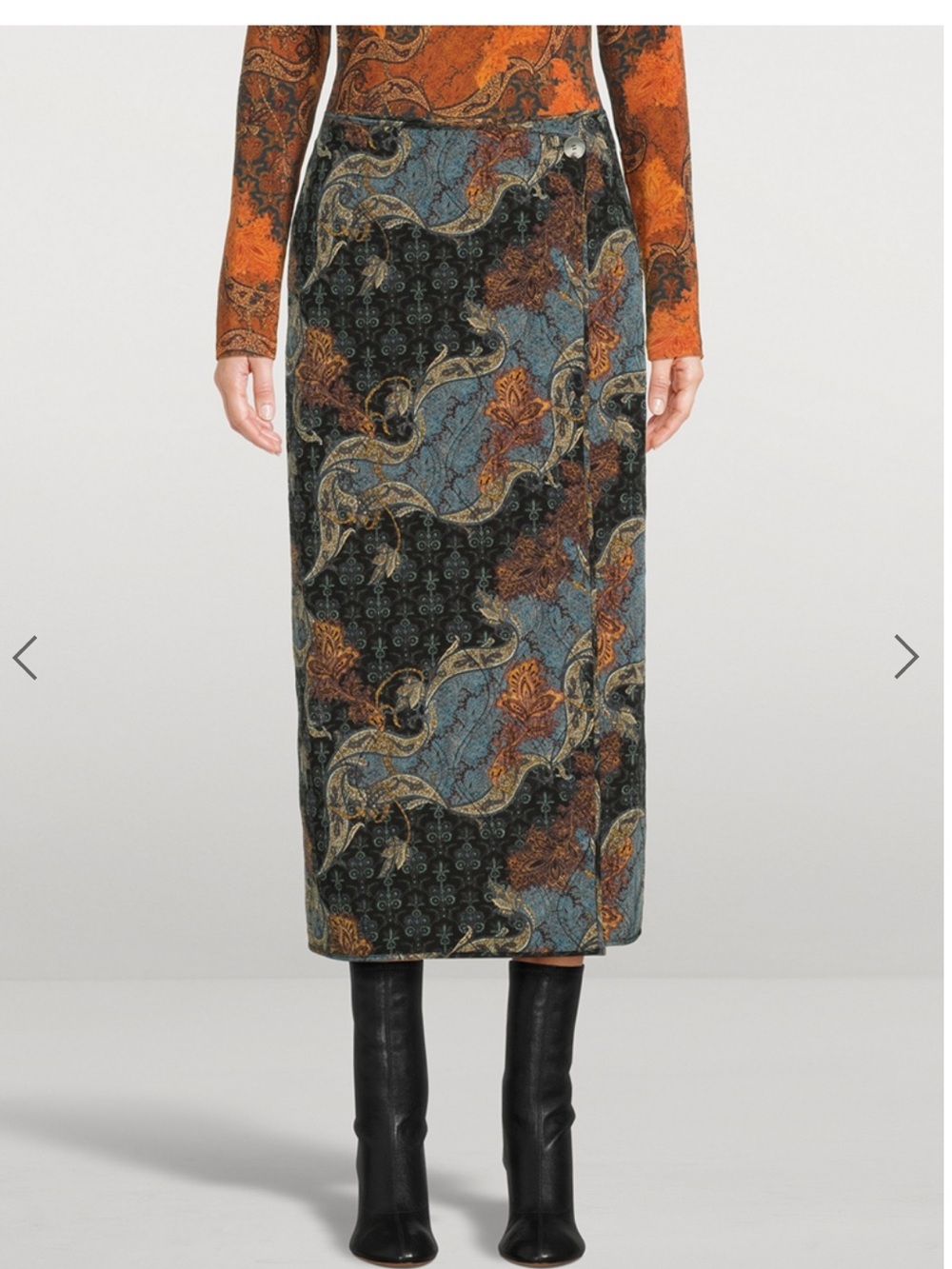 Ulla Johnson Jeune Printed Silk Skirt Size 6